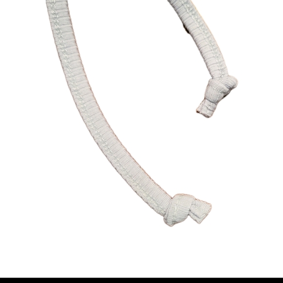 Papermoon Tie Front Camisole Light Gray Crop Top Small - Picture 4 of 4